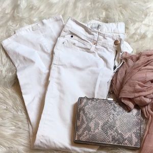 White bootcut jeans 25short
